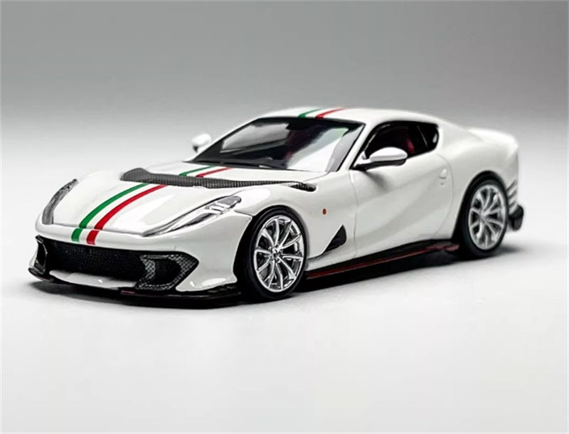 TOC Ferrari FE812C Coupe Sports BIANCO ITALIA 1:64 Car Pre-built Model