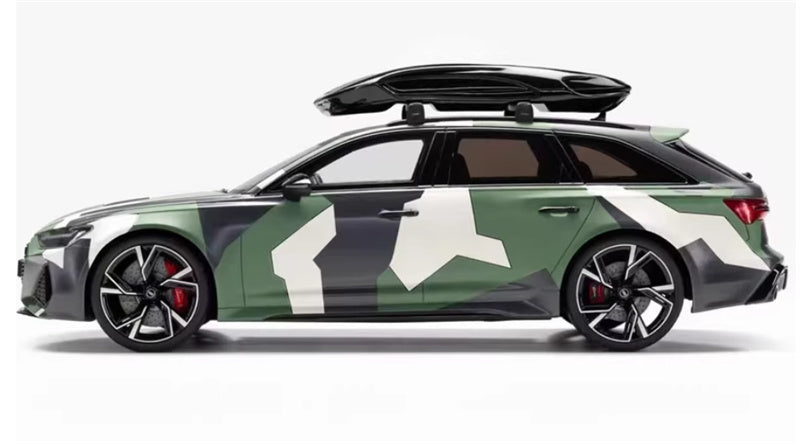1:18 Audi ABT RS6 Avant C8  military green camouflage  GT SPIRIT W/ roof box Limited Edition 888PCS ONLY Resin Car Model