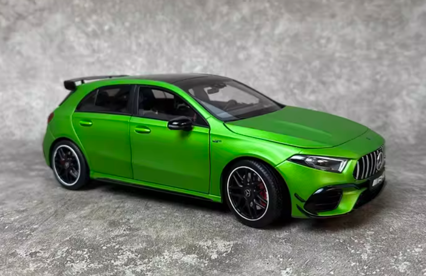 1:18 Mercedes-Benz AMG A45 S  Green Demon  NZG Magic Flame Green Special Edition LTD 200PCS ONLY DIECAST car Model