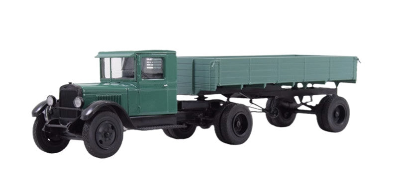Modimio Russia ZIS-10 semi-trailer Green 1/43 Truck Pre-built Model