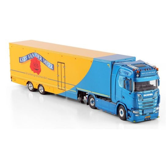 1:50 SCANIA Kees Van S CS20H 4X2 SEMI BOX TRAILER 2 AXLE WSI   Diecast Model