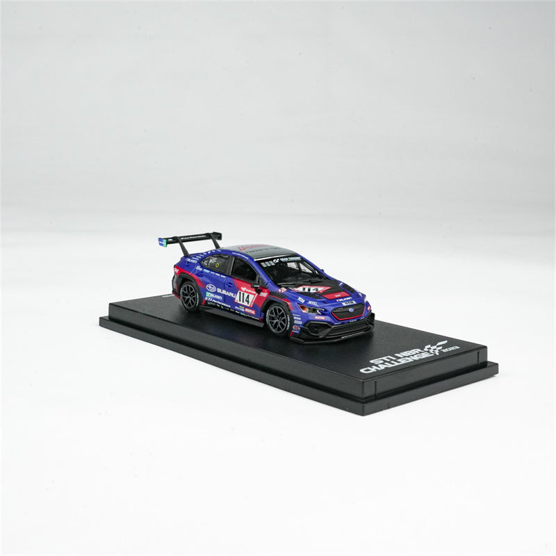 1:64 Subaru WRX STI NBR Challenge #114 2023 Blue KYOSHO Limited Edition 1008PCS ONLY DIECAST Model