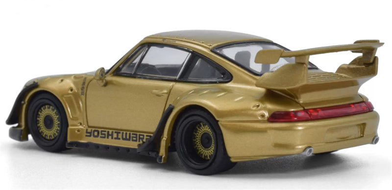 1:64 Porsche RWB 993 GOLD Model model DIECAST Civil Car Model