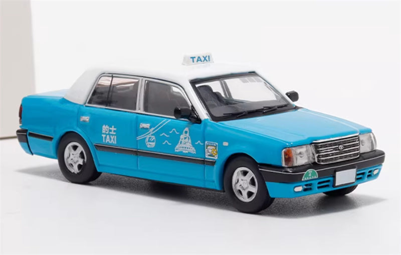 LMLF MODEL Toyota Crown Comfort Hong Kong Lantau Island Taxi Blue 1:64 Car Pre-built Model view4