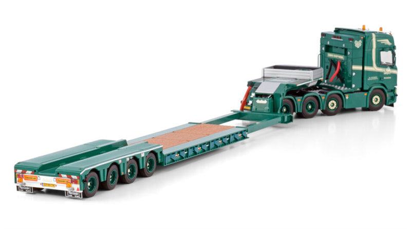 WSI SCANIA R HIGHLINE CR20H 8X4 EURO LOWLOADER - 4 AXLE G.L. de Haan 1:50 Model