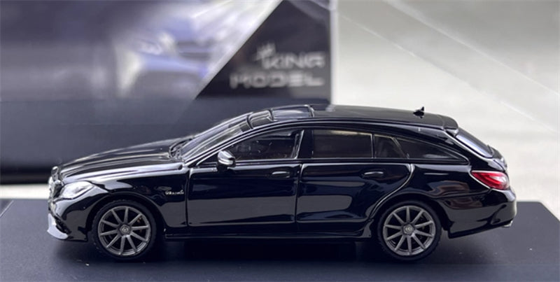 KING MODEL Mercedes Benz CLS63 AMG Hunting Edition Black Limited Edition 999PCS ONLY 1:64 Car Pre-built Model view2
