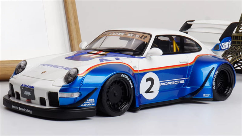 1:18 PORSCHE 911 993 RWB X LIBERTY WALK #2 RACING    GT SPIRIT Limited Edition Resin Car Model