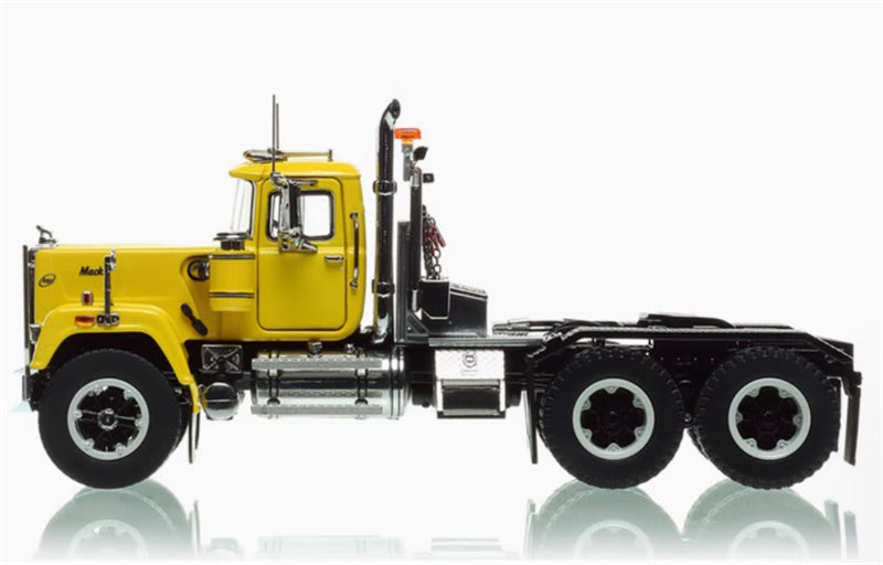 Heavy Haul Replicas Mack American Double Axle Truck Yellow/Black 1:50 Truck Pre-built Model