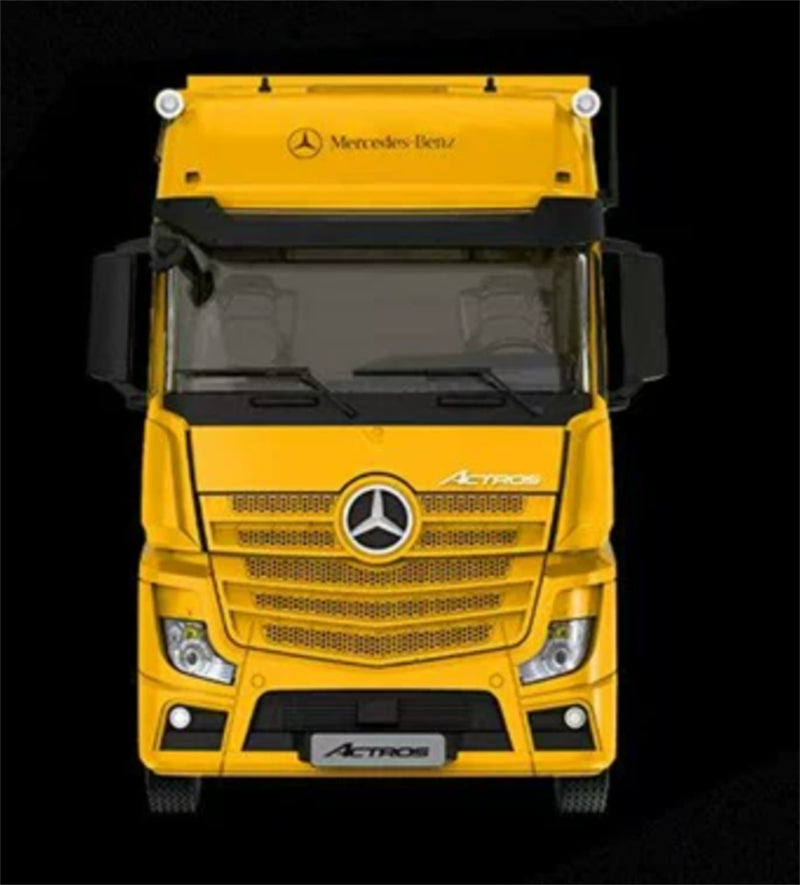 1:64 Mercedes-Benz Actros Yellow MSC TIMEMICRO x PERKA DIECAST Trailer & Tractor Model