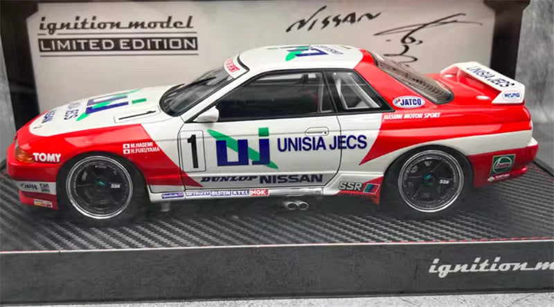 IGNITION MODEL Nissan Unisia Jecs Skyline R32 #1 1993 JTC Limited Edition 1:18 Car Pre-built Model view3
