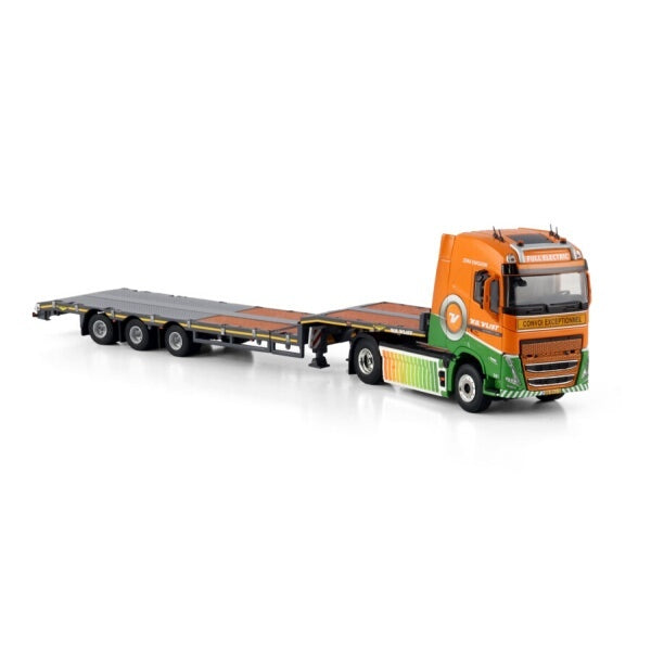 1:50 VOLVO VAN DER VLIST GROOT FH5 4X2 SEMI LOW LOADER 3 AXLE WSI   Diecast Model
