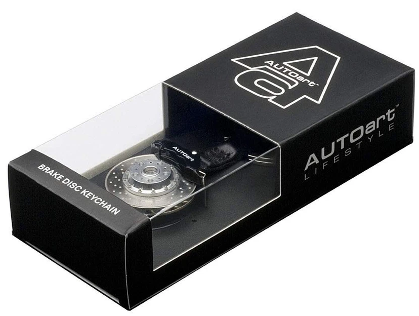 AUTOART Black brake disc keychain Pre-built Model view2