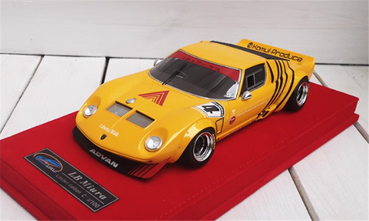 Lamborghini miura Vintage car orange 1/18car Pre-a Model