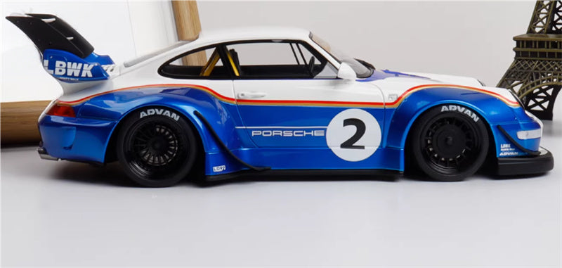 1:18 PORSCHE 911 993 RWB X LIBERTY WALK #2 RACING    GT SPIRIT Limited Edition Resin Car Model