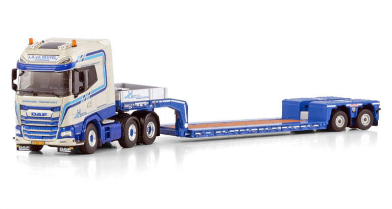 WSI  DAF XG+ 6X2 TWIN STEER EURO LOW LOADER - 2 AXLE L.A. Van den Heuvel 1:50 Truck Pre-built Model