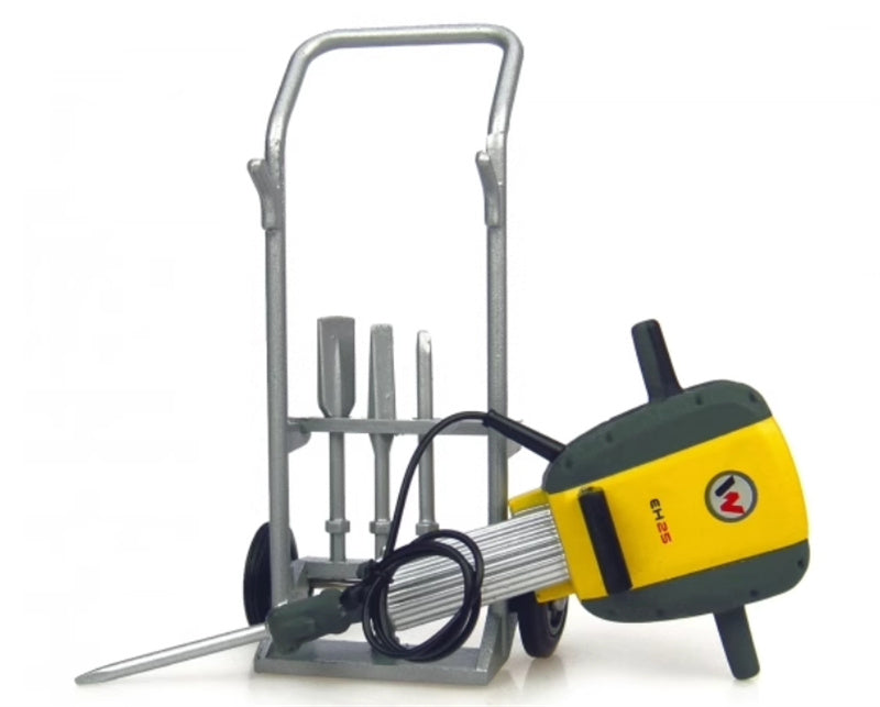 Universal Hobbies Neuson Hammer EH25 Electric handheld floor pecking machine 1:12 Truck Pre-built Model