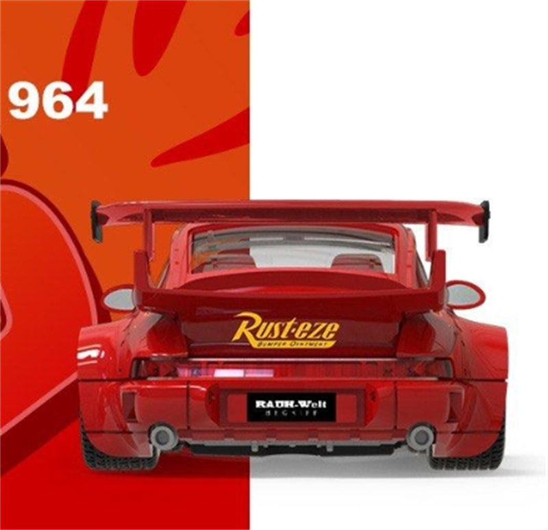 1:64 Porsche 964 RWB Red Cool Car DIECAST Limited Edition 500pcs ONLY Model