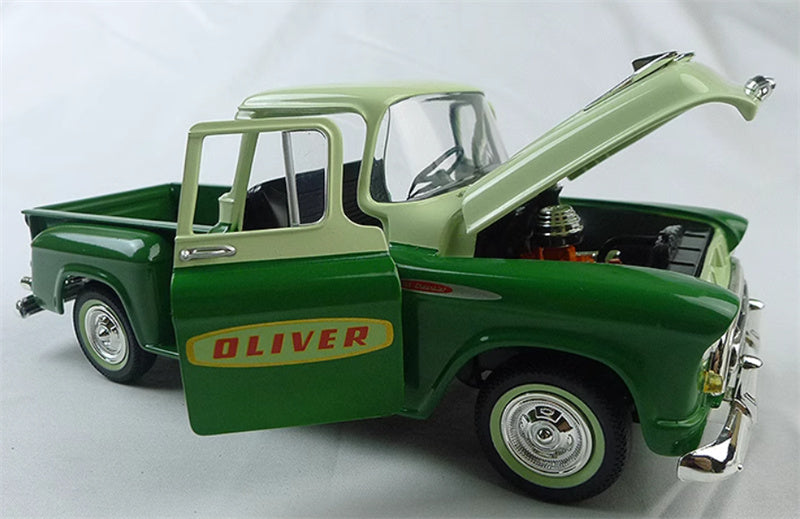 SpecCast 1957 Chevy Stepside Pickup Oliver green 1:25 Truck Pre-built Model