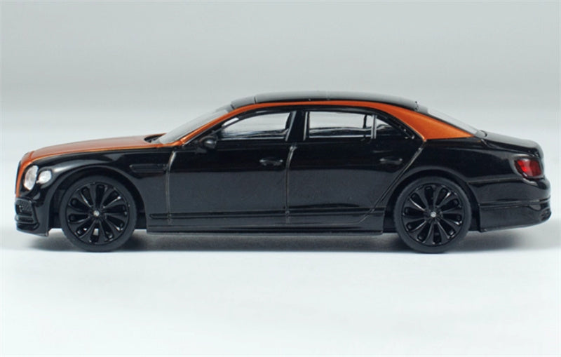 MINIGT Bentley Flying Spur Orange Flame/Onyx color box packaging 1:64 Car Pre-built Model view3