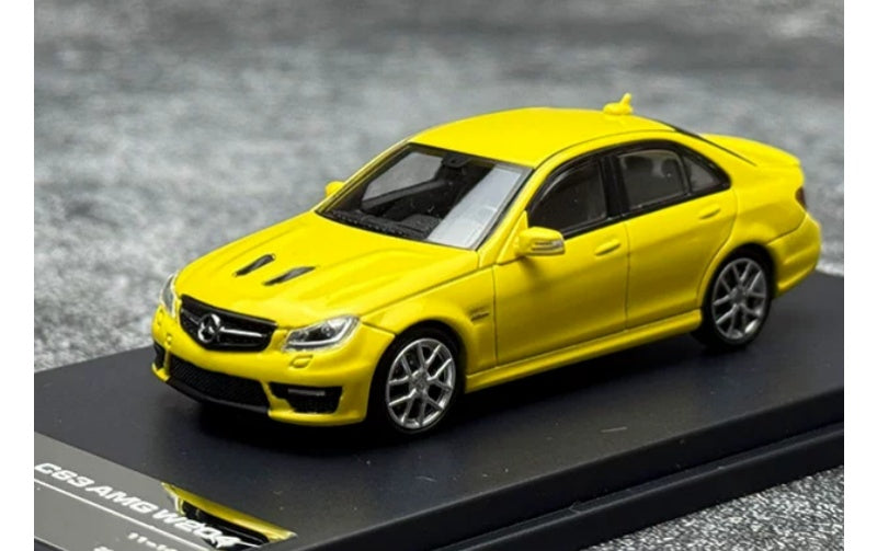 1:64 Mercedes-Benz C63 AMG W204  Yellow KING MODEL  Limited Edition 799PCS ONLY DIECAST Model