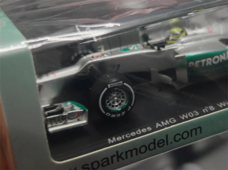 Spark Mercedes AMG W03 #8 Winner Chinese GP 2012 Nico Rosberg 1:43 Car Model view8