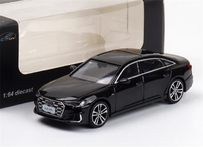 VAV AUDI A6L Black Sedan 1:64 Car Pre-built Model