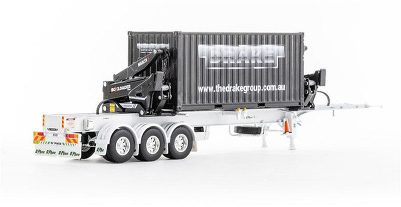 Drake O’Phee BoxLoader Container trailer white 1/50 DIECAST Truck