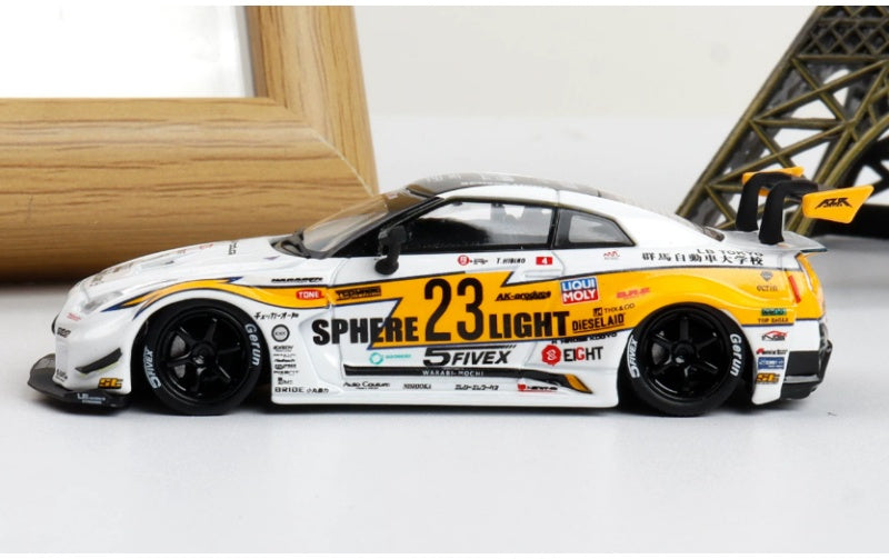 1:64 Nissan 35GT-RR   mymodelcollect Lightning 23 # HKS Limited Edition 999PCS ONLY DIECAST Model