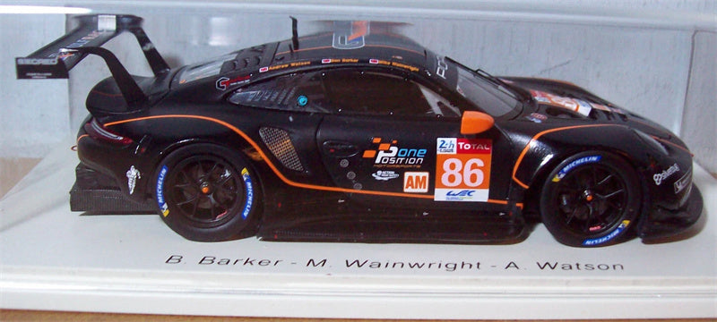 Spark Porsche 911 RSR Gulf Racing #86 24h Le Mans 2020 B.Barker Black 1:43 Car Pre-built Model view4