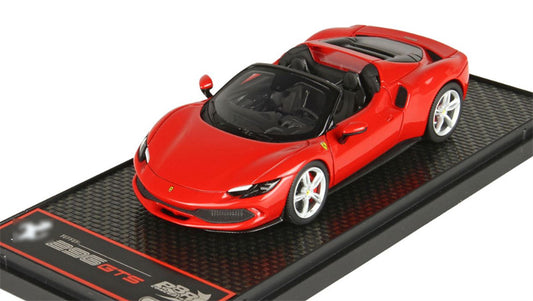 BBR MODELS FERRARI 296 GTS Red Convertible Silver Wheel LTD 200PCS 1:43 Model view1