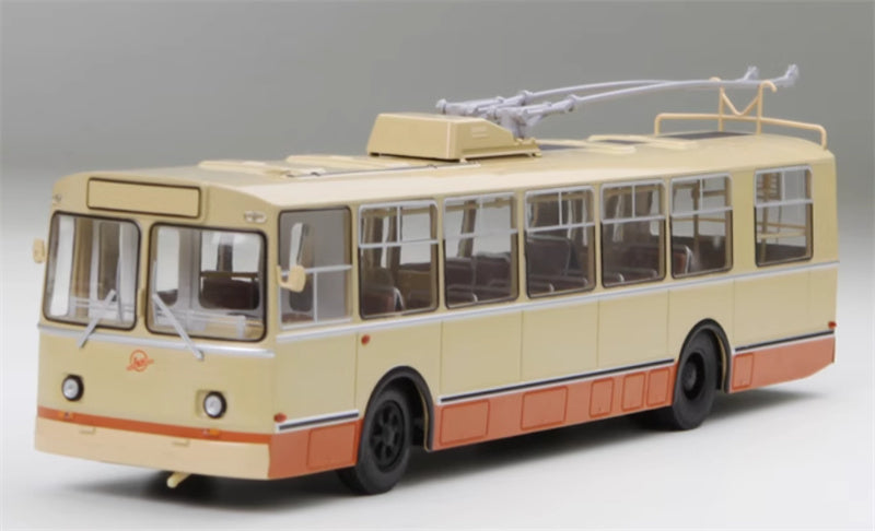StartScaleModels Former Soviet Union/Russia ZIU 9 Trolley Bus Off white 1：43 Bus  Pre-built Model