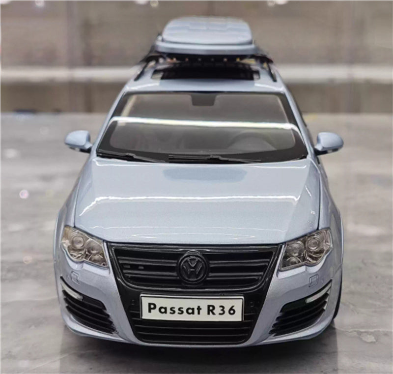 NZG Volkswagen VW Passat Estate R36 Classic ceramic jar Car Ice Blue with pedal travel suitcase Limited Edition 99PCS ONLY 1:18 Car Pre-built Model view8