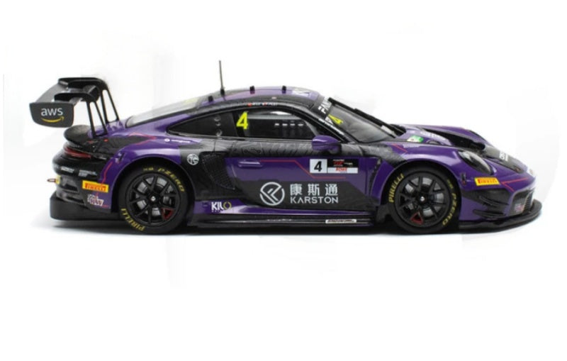 1:43 Porsche 911 GT3R KiloWorks GTWC #4 Asia Champion Diecast Model view6