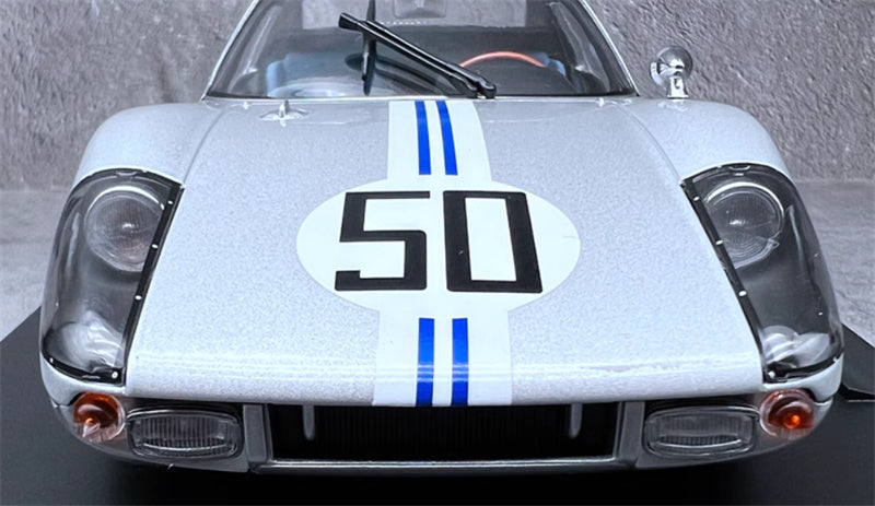 NOREV Porsche 904 GTS #50 silver 1:18 Car Pre-built Model view5