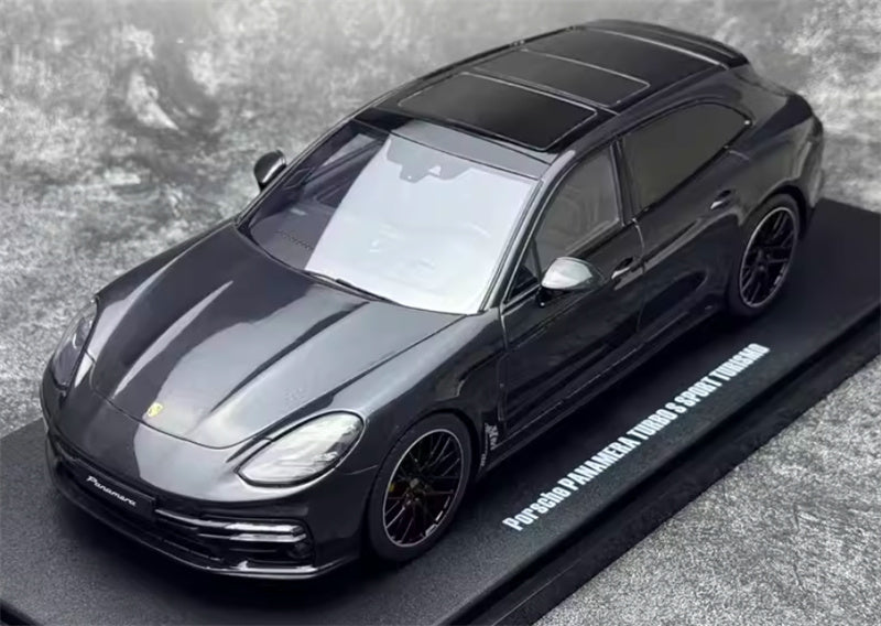 1:18 PORSCHE Panamera Turbo S Sport Turismo  Metallic Gray  GT SPIRIT Limited Edition 504PCS ONLY Resin Car Model
