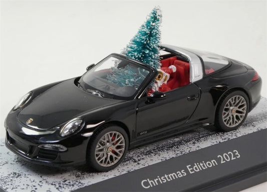 SCHUCO Porsche 911 Carrera 4 GTS Christmas Edition 2023 Targa 1:43 Car Model view1