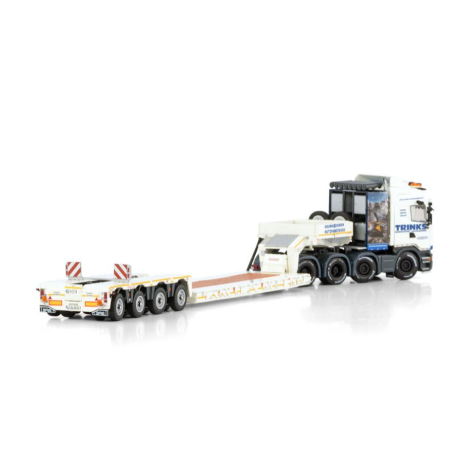 WSI  SCANIA R6 8X4 STREAMLINE HIGHLINE EURO LOW LOADER PENDEL X - 4 AXLE Trinks 1:50 DIECAST Truck Lorry