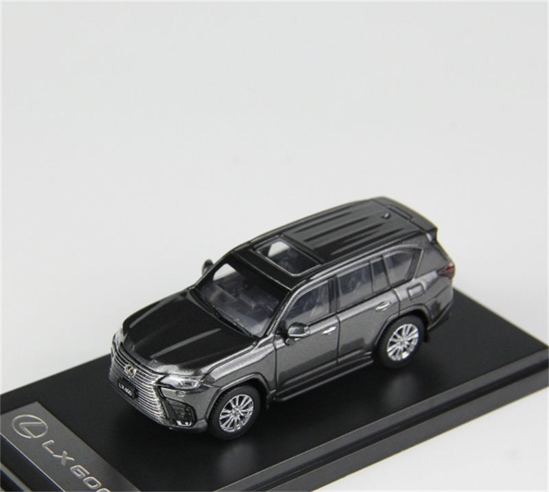 LCD-MODELS Lexus LX600 SUV Metallic Gray 1:64 car Pre-built Model view2