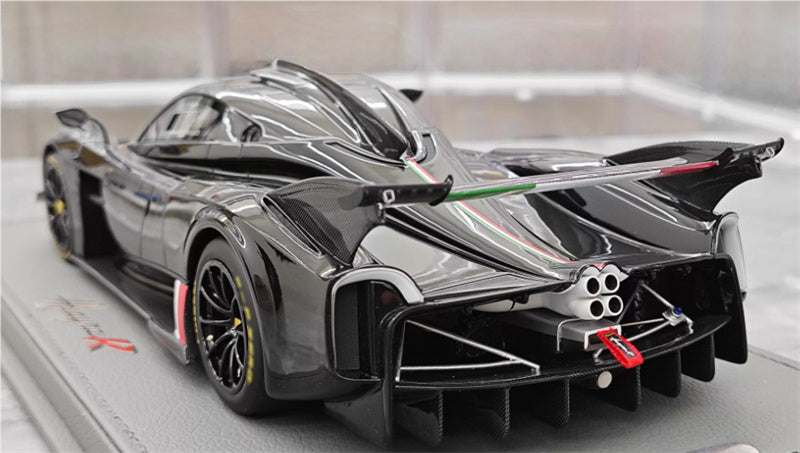 BBR MODELS Pagani Huayra R gloss black Hardtop leather base Limited Edition 100PCS ONLY 1:18 Car Pre-built Model view5