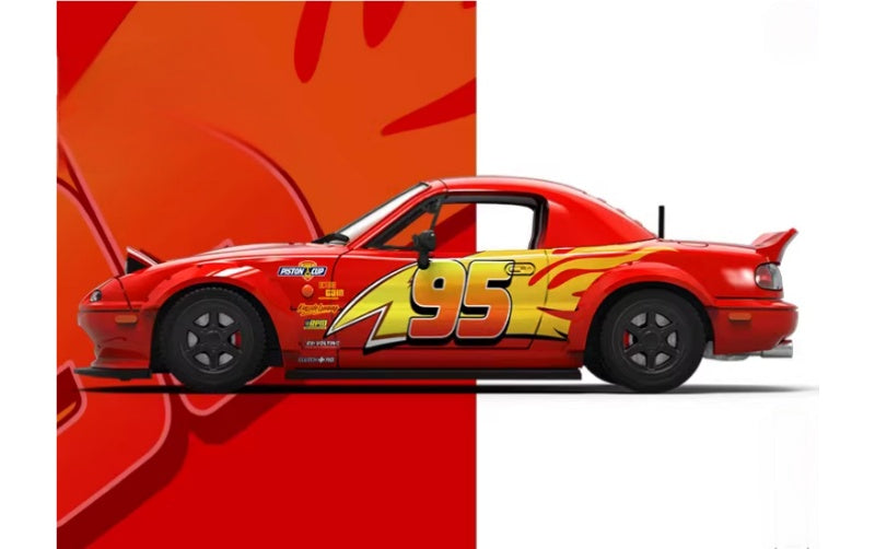 1:64 Mazda MX5 Red Lightning McQueen COOL.CAR Limited 500 pcs DIECAST Car Model