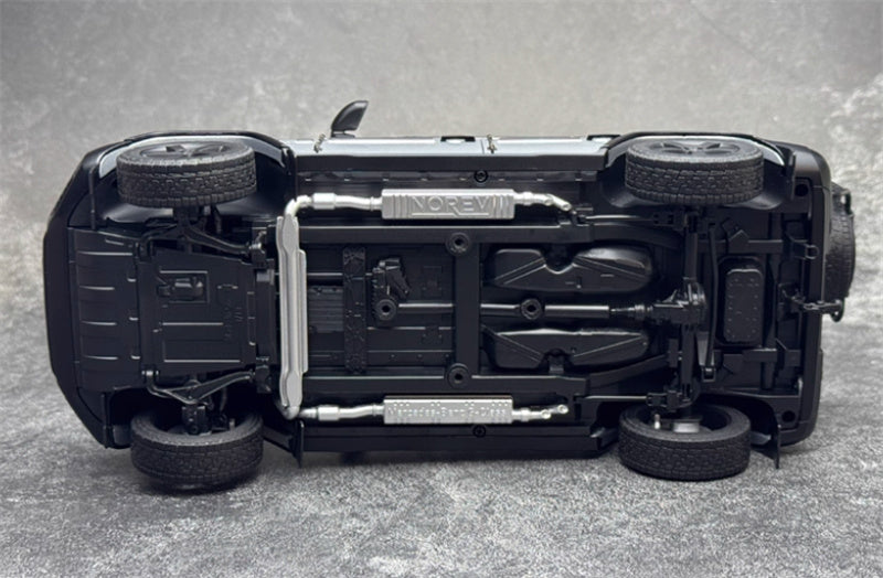 NOREV 2024 Mercedes Benz G500 G-Class off-road Silver luggage rack version 1:18 Car Pre-built Model view2