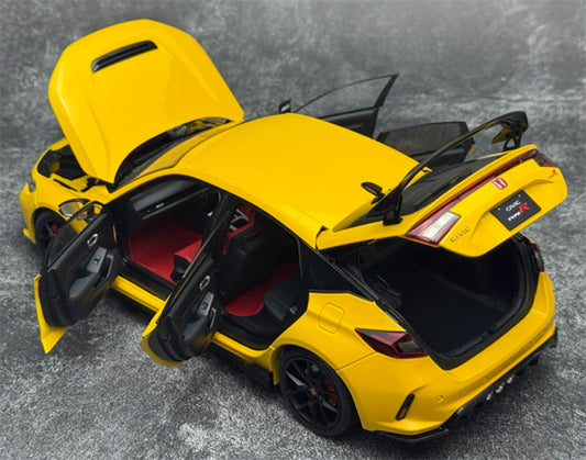1:18 Honda Civic Type R FL5  yellow MOTORHELIX Limited Edition 299PCS ONLY DIECAST Model