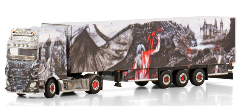 1:50 WSI DAF XF CAB MY2017 4X2 TRAILER - 3 AXLE Heide Logistik