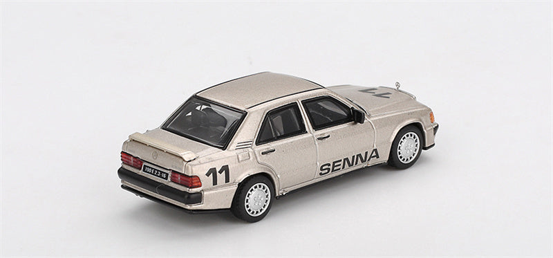 1:64 Mercedes-Benz 190 E 2.3-16 #11 Nurburgring Race of Champions Ayrton w/ Figure 1984 MINIGT DIECAST Model