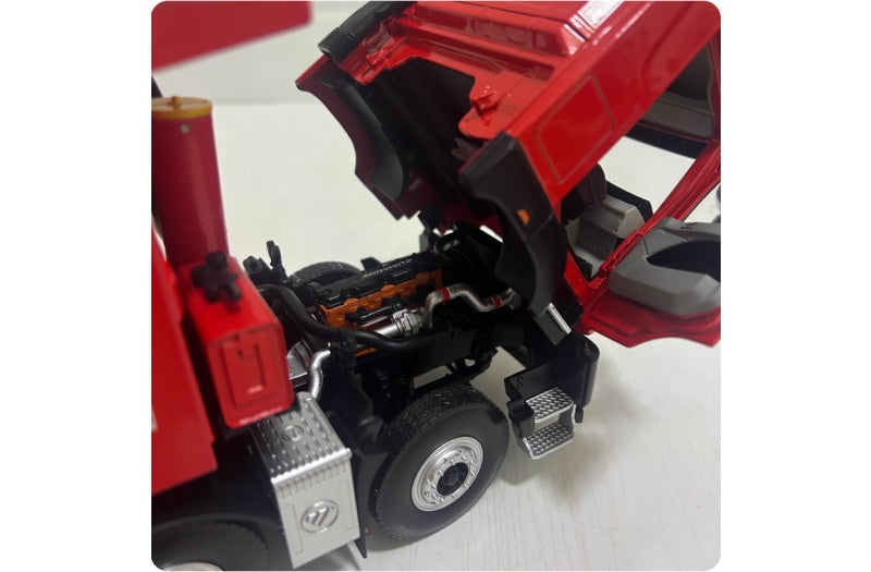 FOTON Auman Kunlun Dump Truck Red 1:24 Truck Pre-built Airliner Model Display view4