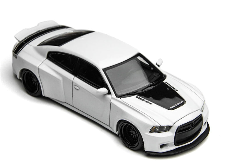 1:64 Dodge Charger Brawler white TimeMicro x PSC DESIGN DIECAST Civil Car Model