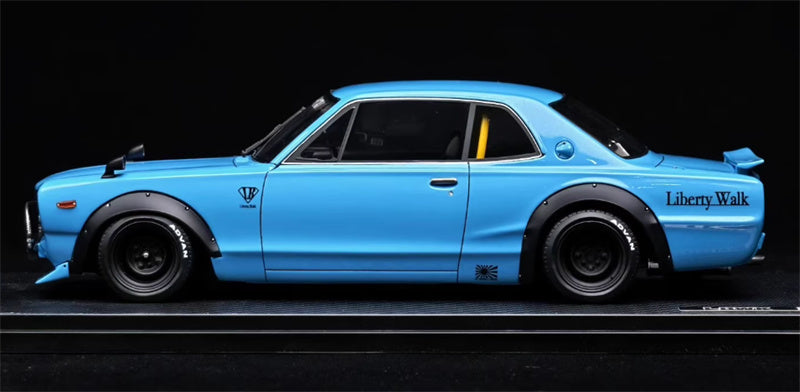 IGNITION MODEL Nissan GTR KPGC10 Blue Limited Edition 360PCS ONLY 1:18 Car Pre-built Model view2