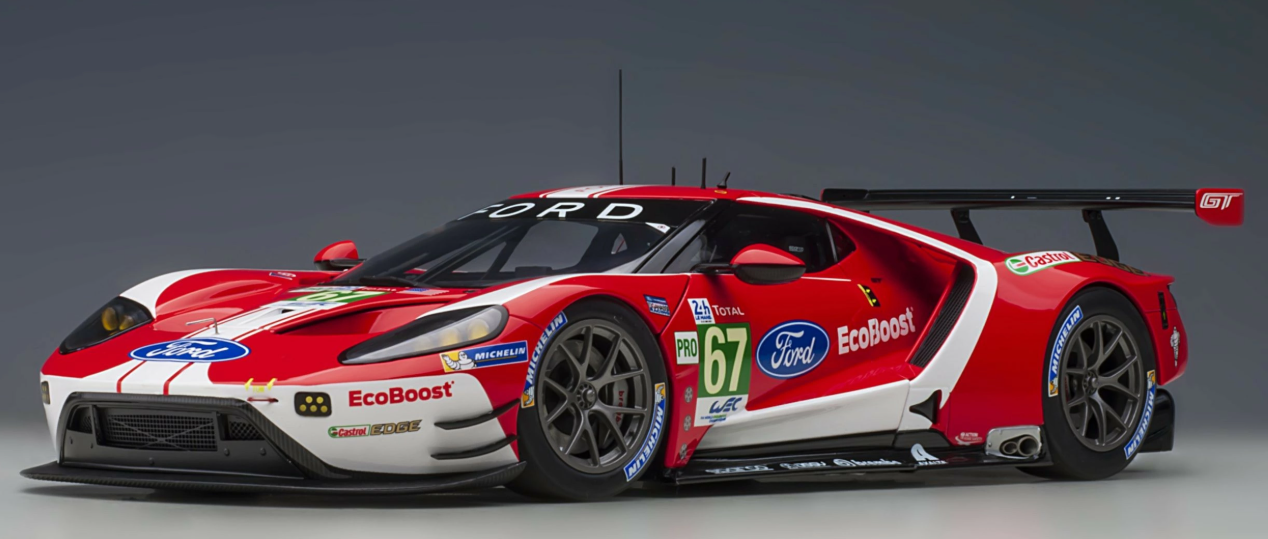 AUTOART Ford GT GTE Pro 24h 2019 Le Mans #67 EcoBoost Castrol EDGE Michelin GT WEC Pro Total 1:18 Car Pre-built Model view1