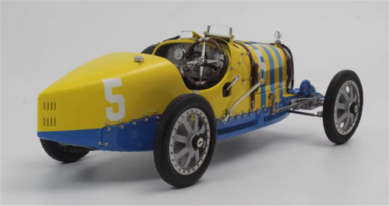 CMC Bugatti Type 35 #5 Yellow blue 1/18car Pre-a Model