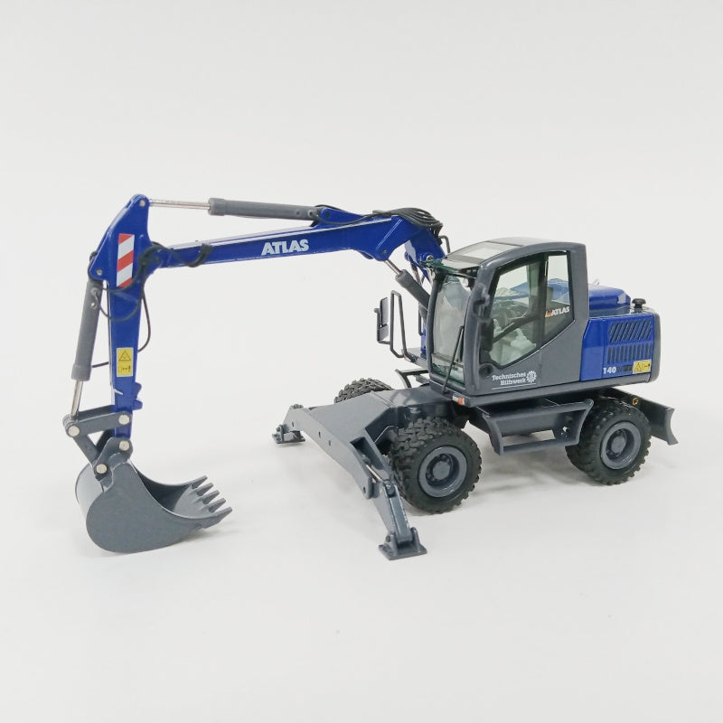 NZG ATLAS 140W echnisches Hiliswerk Wheeled Excavator 1:50 Truck Pre-built Model